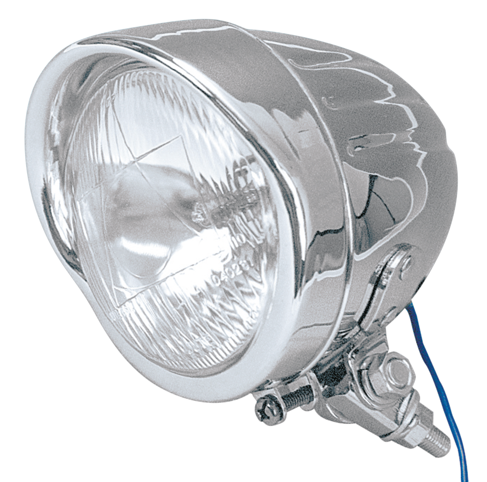 CHROME LONG BODY BOTTOM MOUNT 4 1/2" SPOTLIGHT - view 1