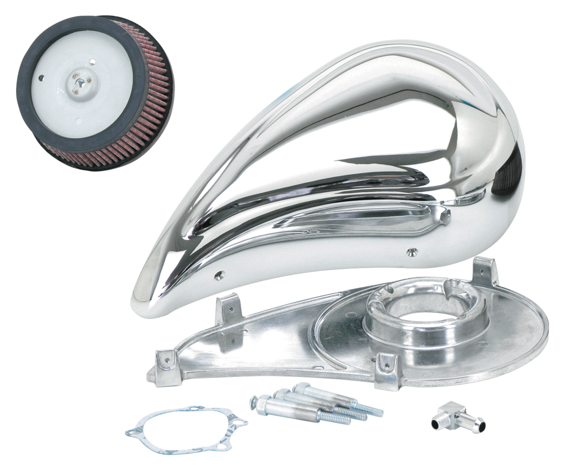 CHROME "SUPER SUCKER" SMOOTHIE AIR CLEANER KIT FOR KEIHIN CV - view 1 Main image