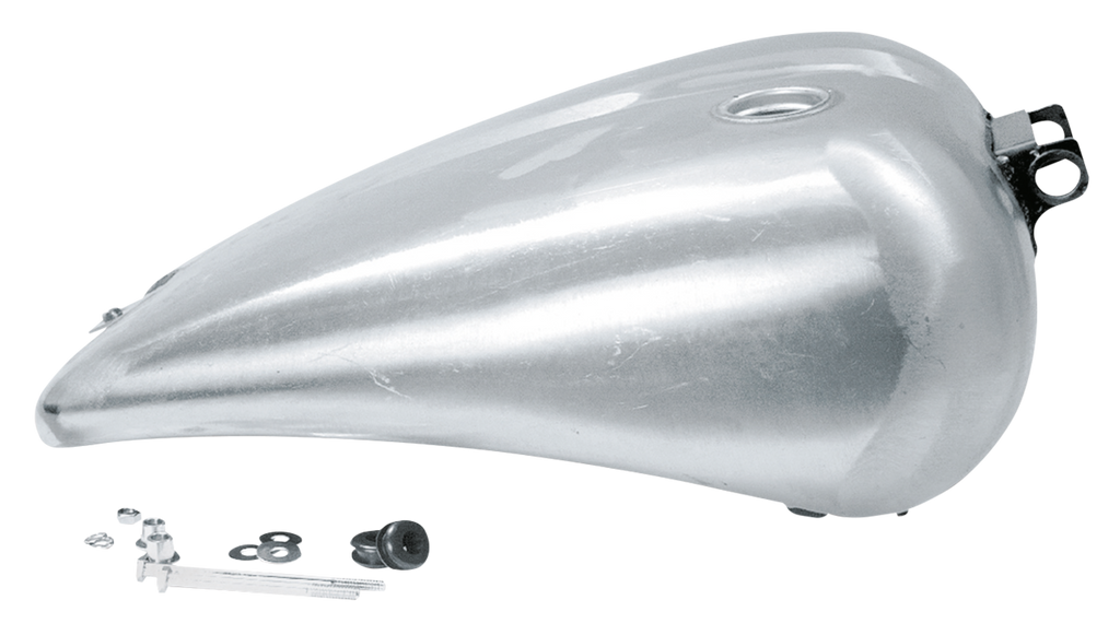 ONE PIECE 2" STRETCHED SMOOTH TOP STEEL GAS TANK FOR DYNA MODELS - view 2