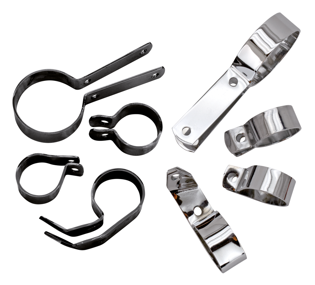 SAMWEL EXHAUST CLAMPS FOR 45CI WL Secondary image