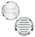 "PRO MAX" CHROME BILLET TIMER COVERS - view 1