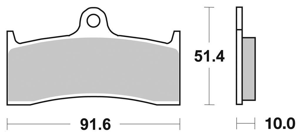 BRAKE PADS FOR AFTER MARKET CALIPERS - view 1