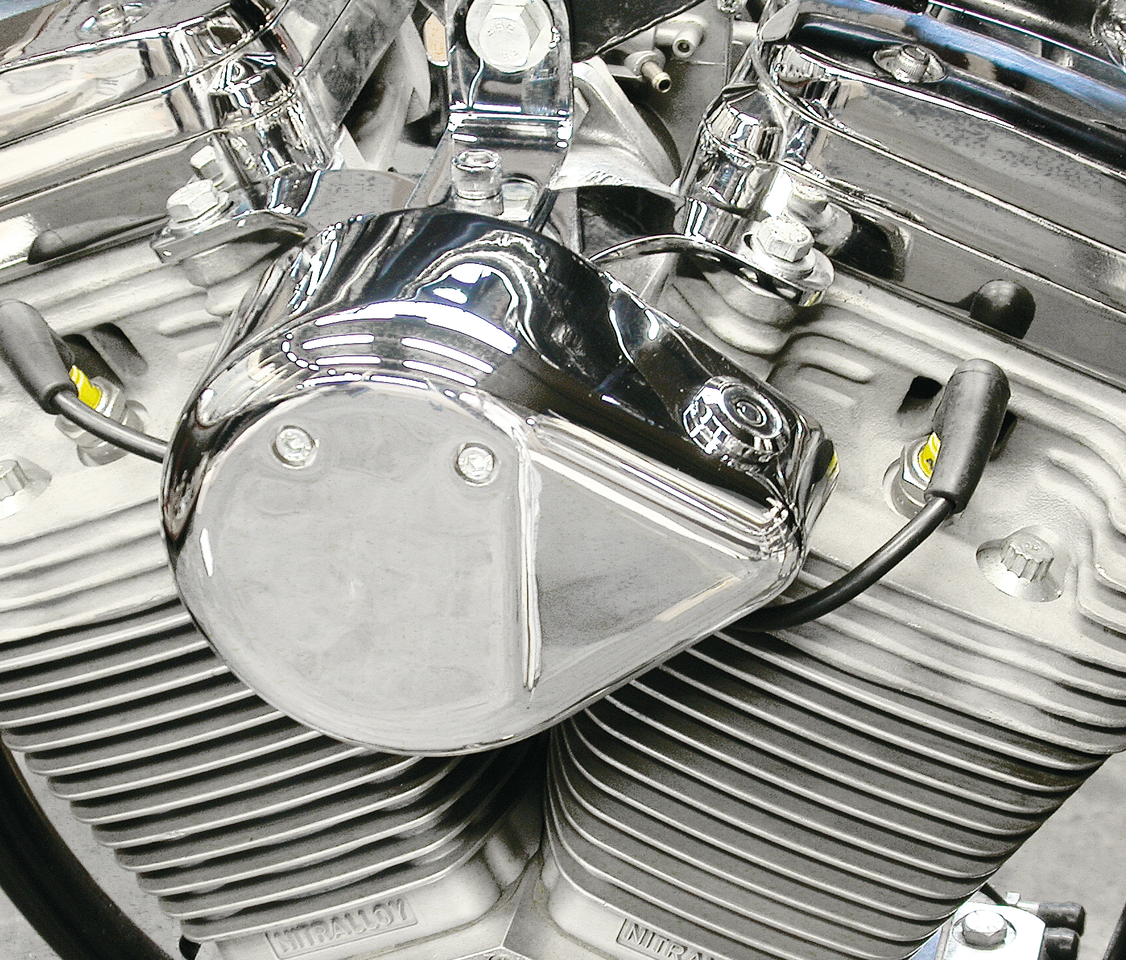 TEARDROP STYLE COIL MOUNT COVER & IGNITION SWITCH BRACKET - view 1