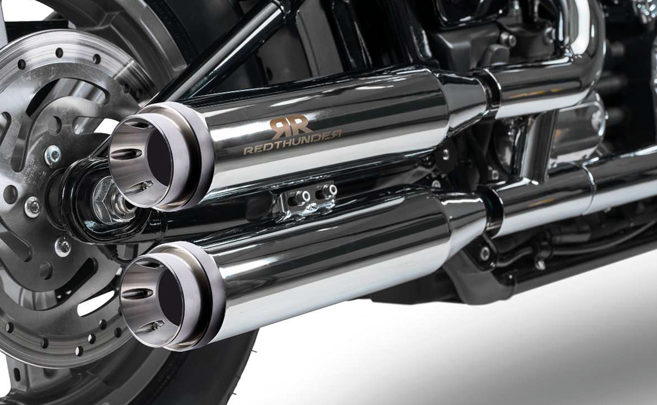 REDTHUNDER SLIP-ON MUFFLERS FOR MILWAUKEE EIGHT SOFTAIL - view 1 Main image