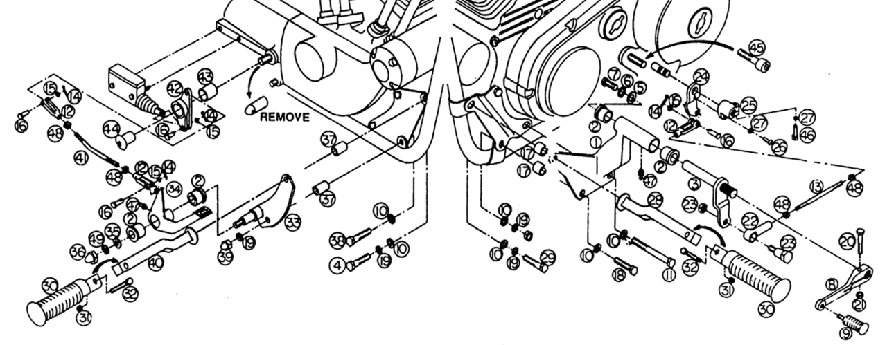 FORWARD CONTROL SETS - view 2