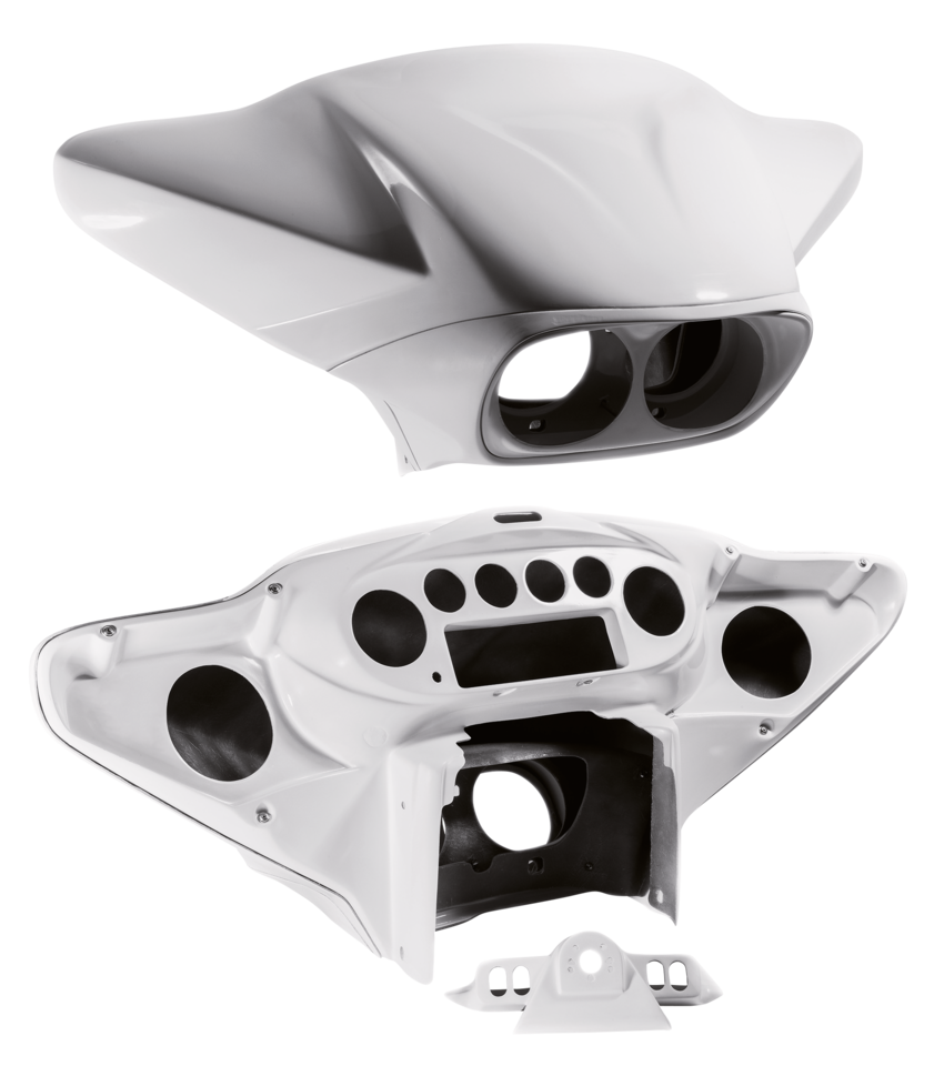 TOMMY & SONS BATWING STYLE FAIRING FOR ROAD GLIDE HEADLIGHTS - view 1