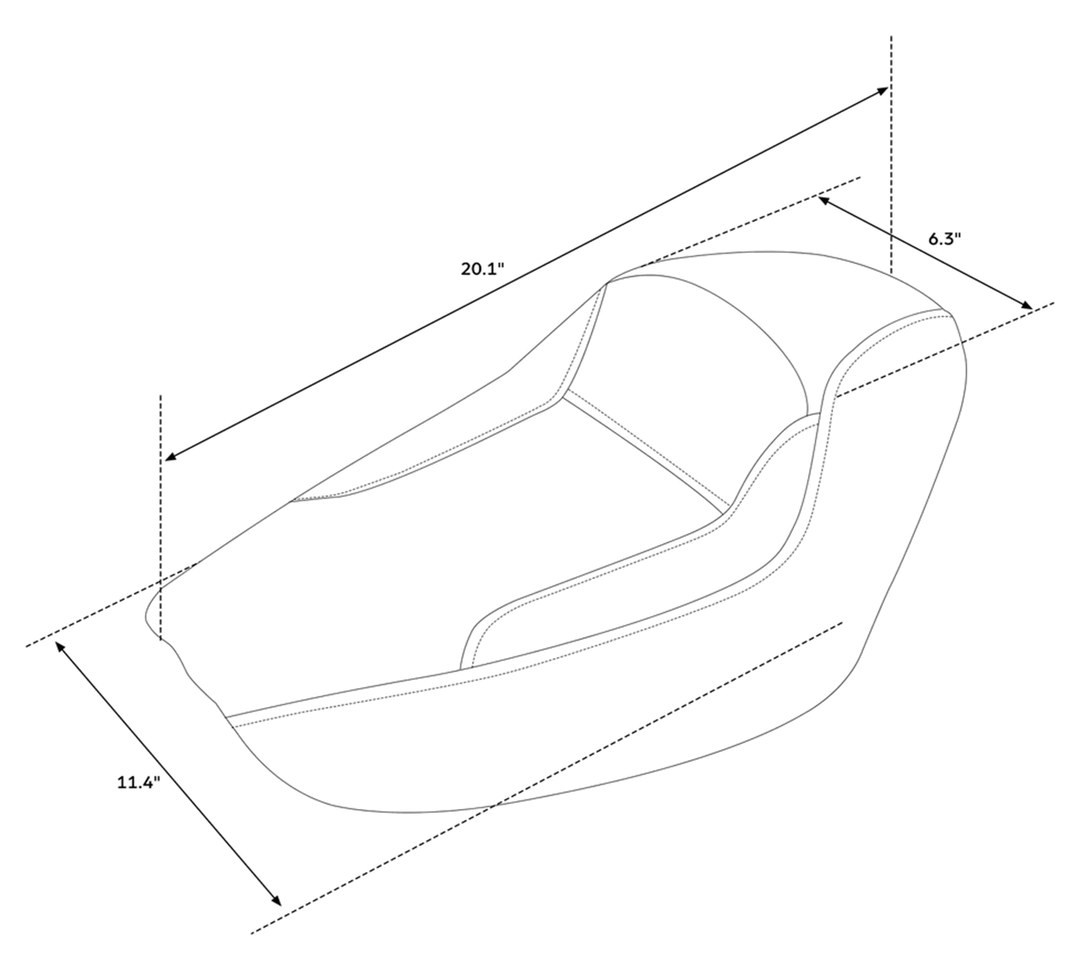 C.C. RIDER TAPER TAIL SOLO SEAT FOR SPORTSTER - view 2