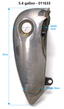 4" STRETCHED STEEL FLAT-SIDE GAS TANK FOR SOFTAILS - view 1