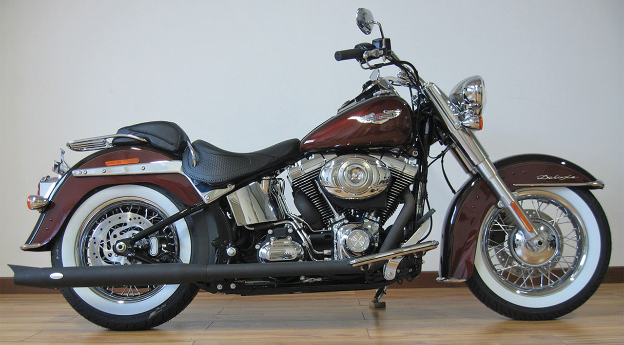 MCJ ADJUSTABLE TRUE DUAL EXHAUST FOR TWIN CAM SOFTAIL - view 1