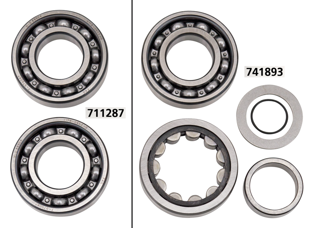 OUTER CAM BEARINGS FOR TWIN CAM - view 1