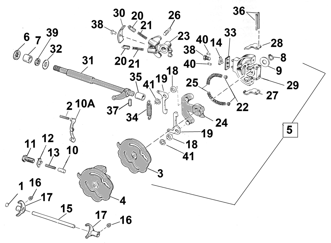 SHIFTER PARTS FOR 1952-1956 K & 1957-1990 SPORTSTER - view 1